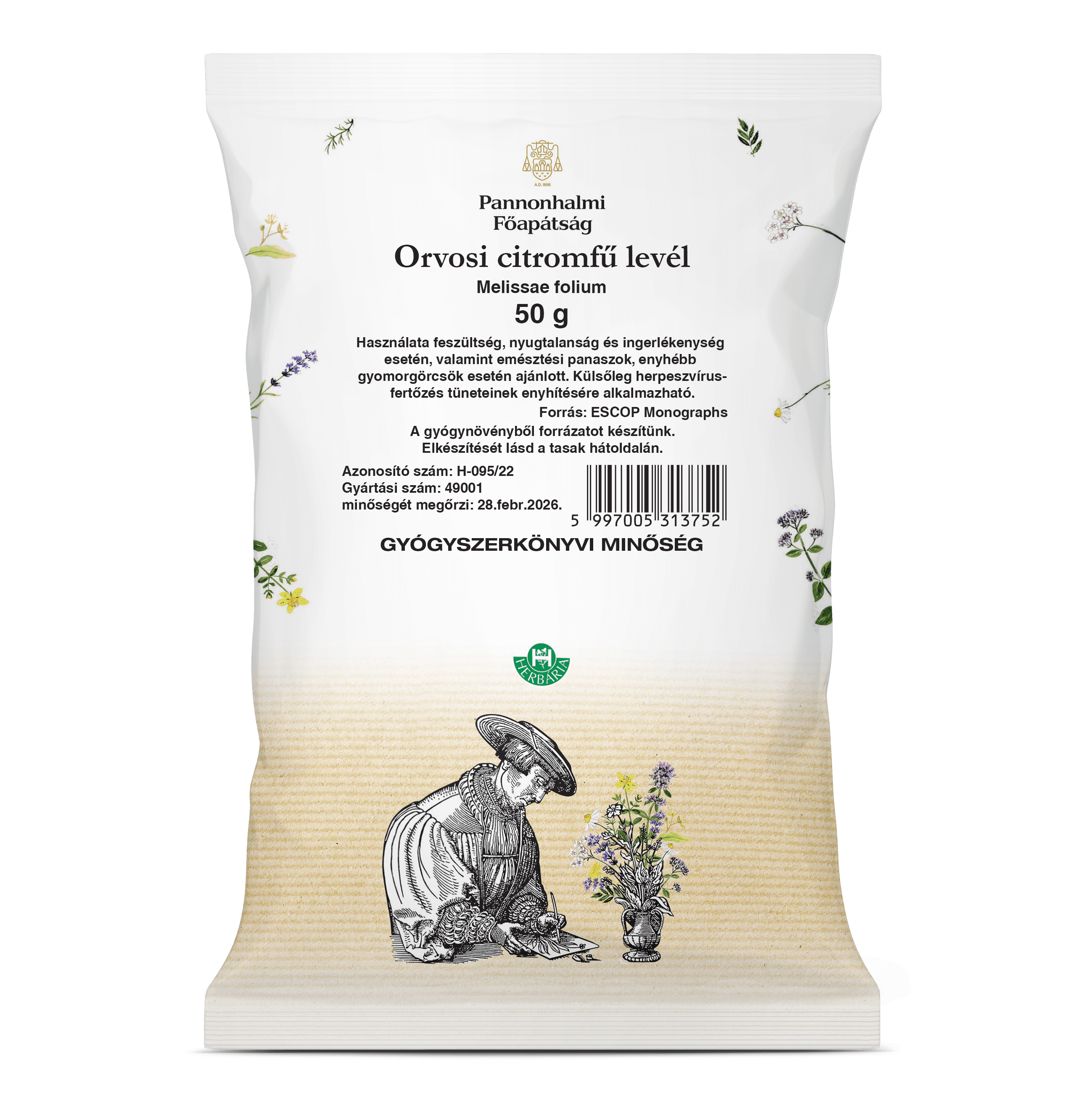 Pannonhalmiský čaj z medovky 50 g