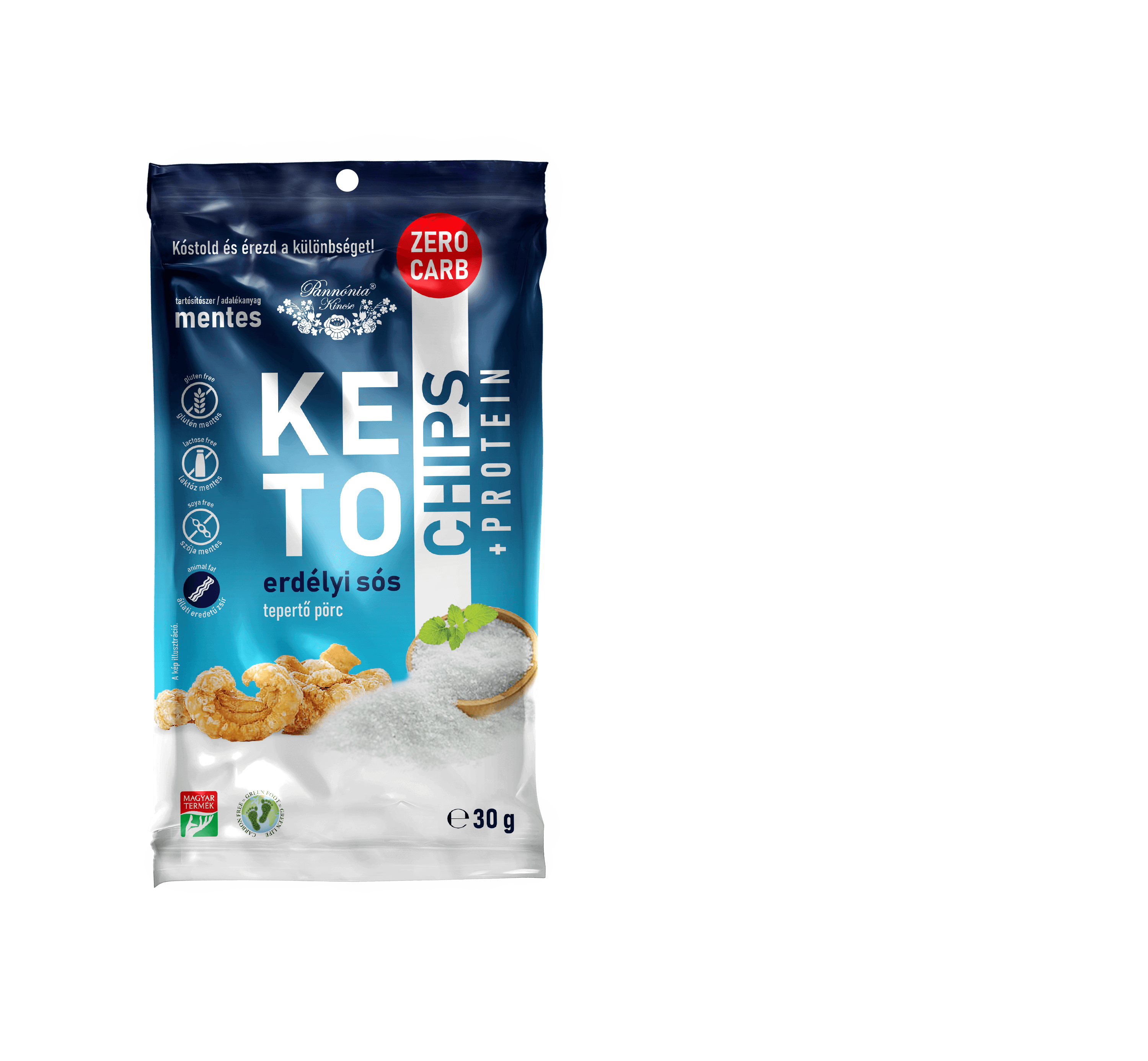 Pannónia keto chips erdélyské slané 30 g