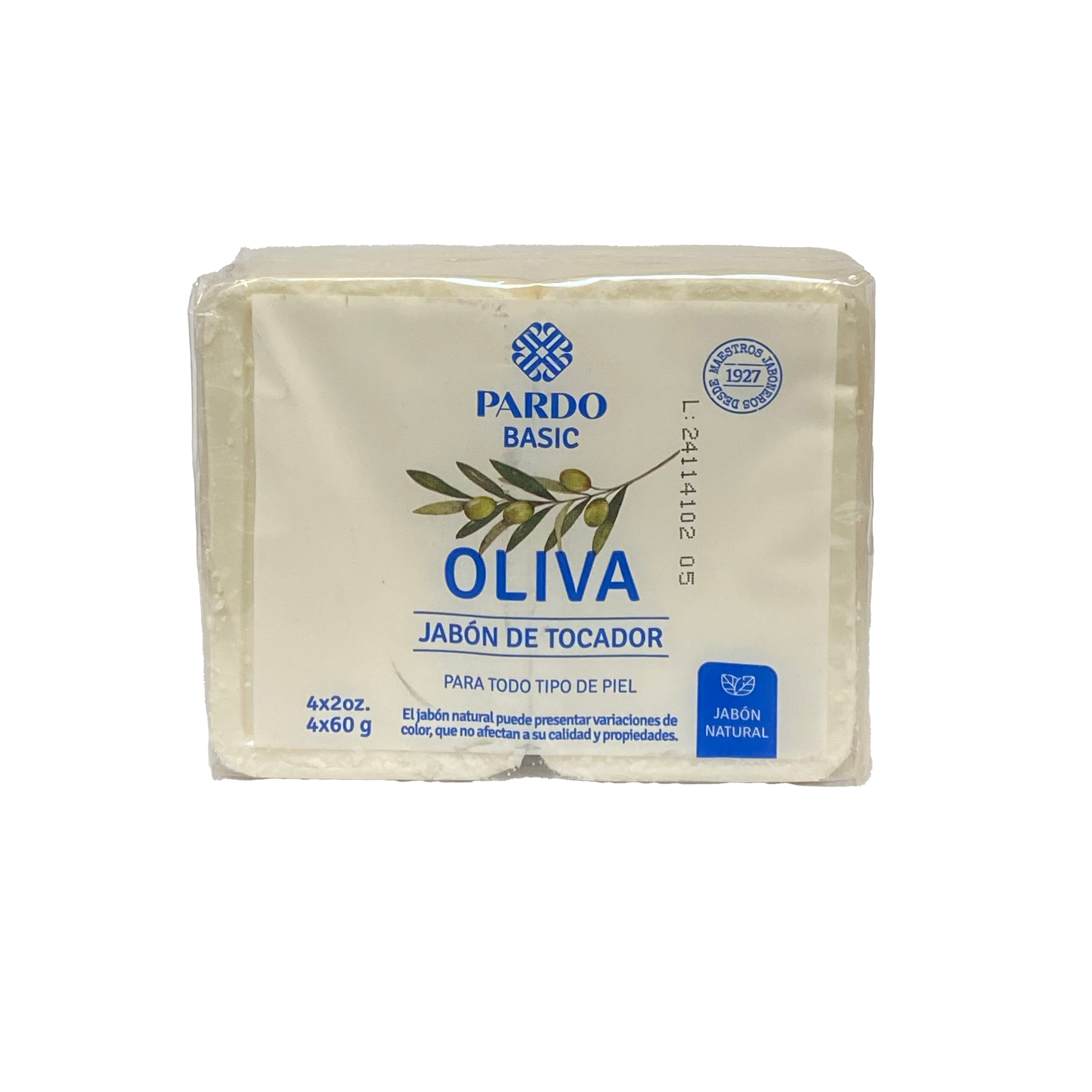 Pardo prírodné čisté olivové mydlo 4x60g 240 g