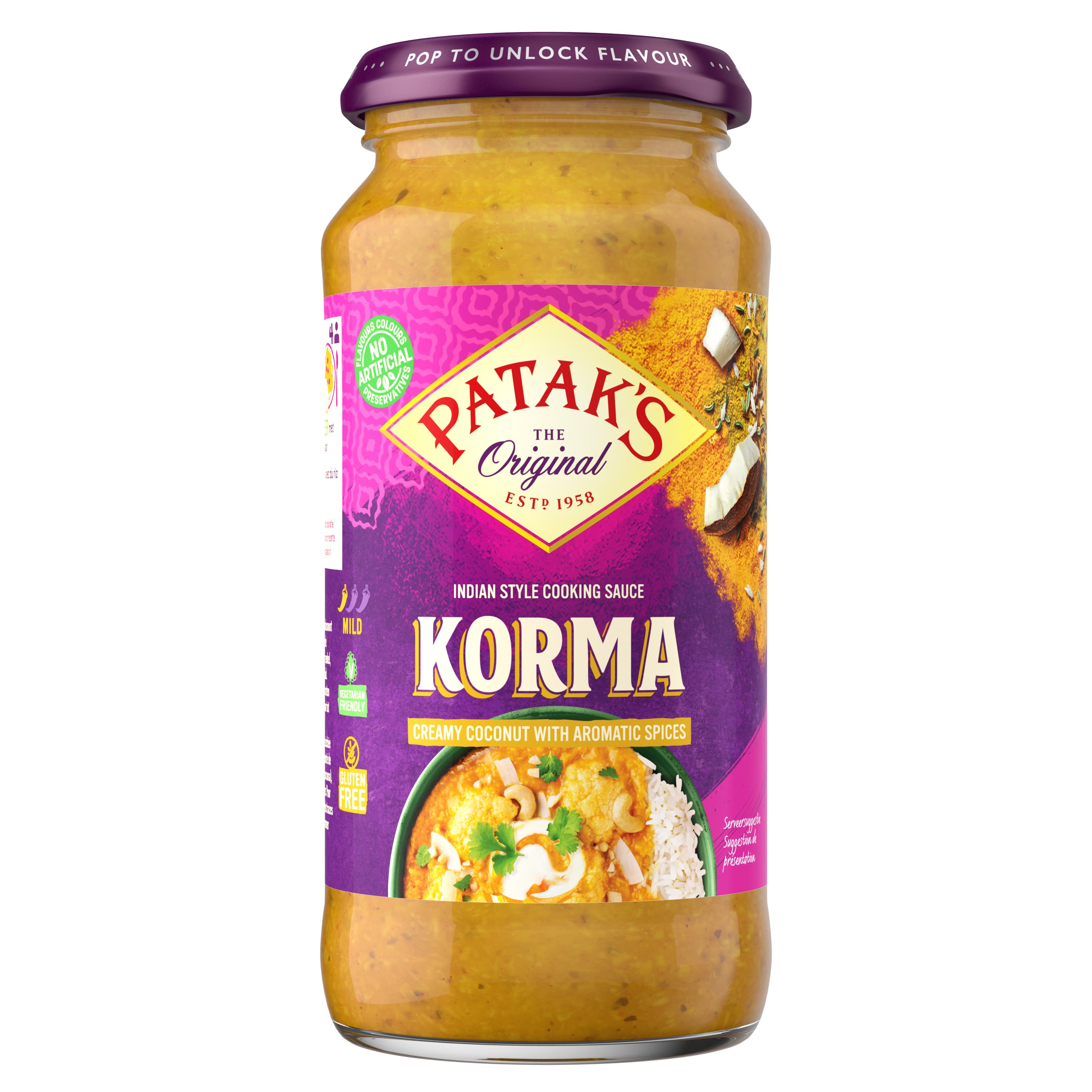 Pataks korma indická omáčka 450 g