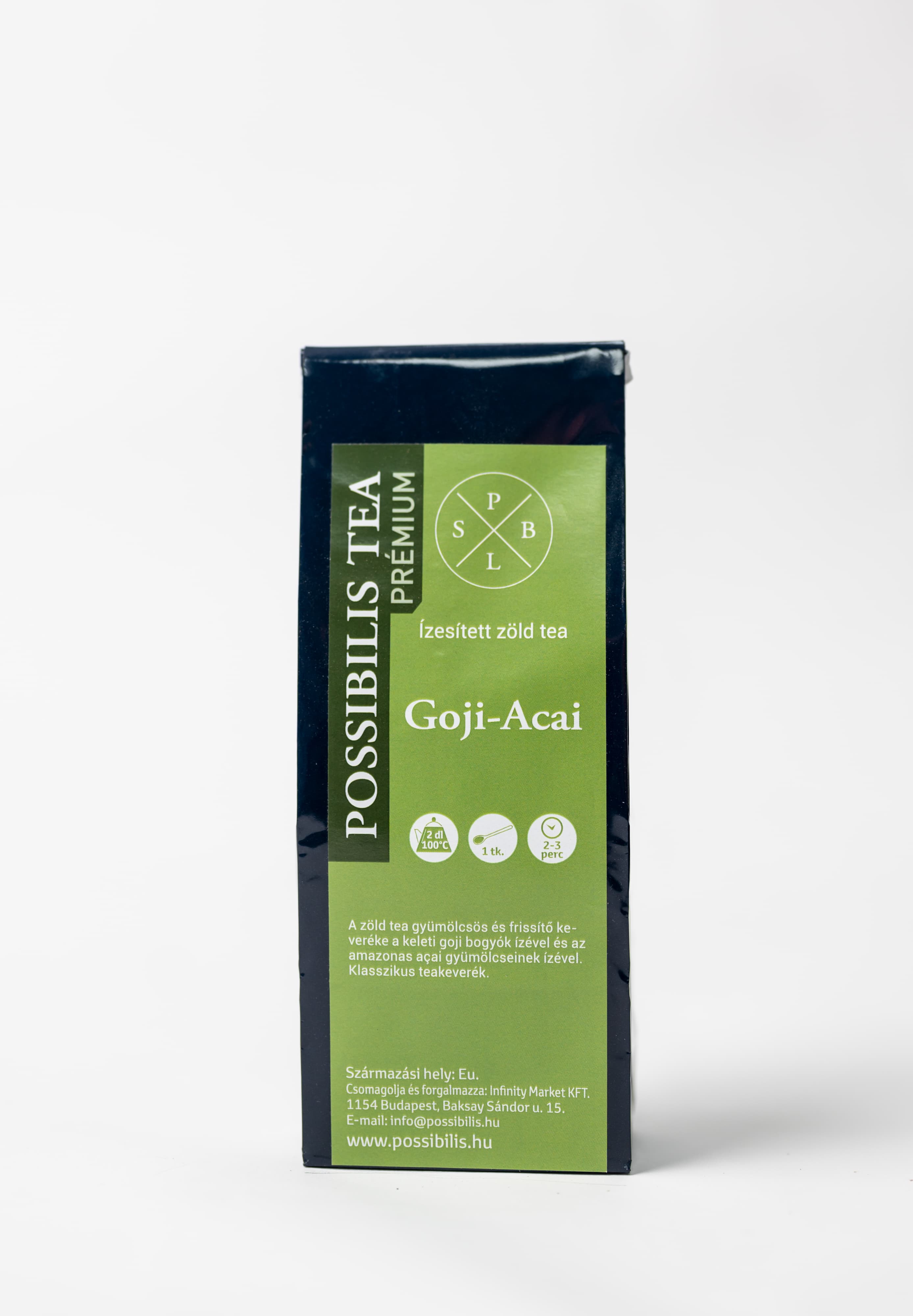 Possibilis goji-acai ochutený zelený čaj 75 g