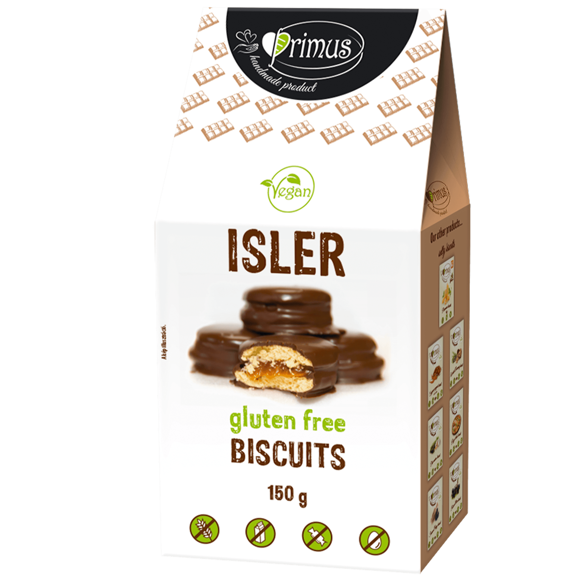 Primus bezlepkový vegánsky ischler 150 g