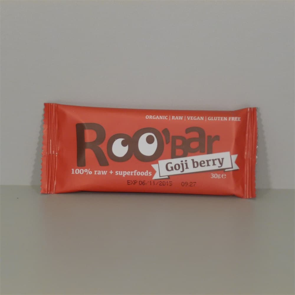 Roo'bar Bio Goji Bobuľová Raw Tyčinka 30 g