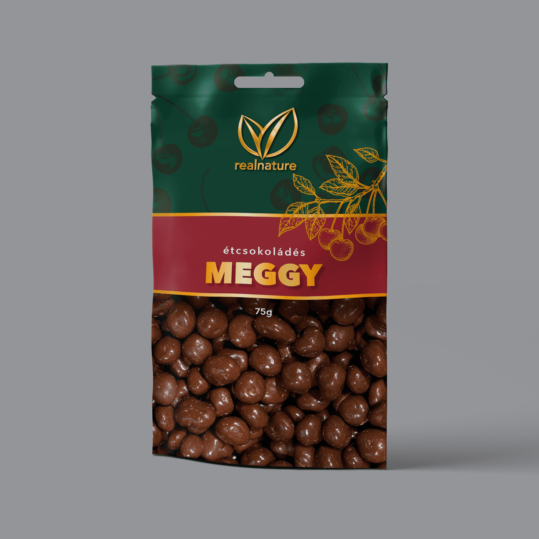 Real Nature pravá čokoládová višňa 75 g