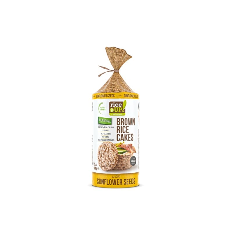 RiceUP! Hnedé ryžové chlebíčky so slnečnicovými semiačkami 120 g