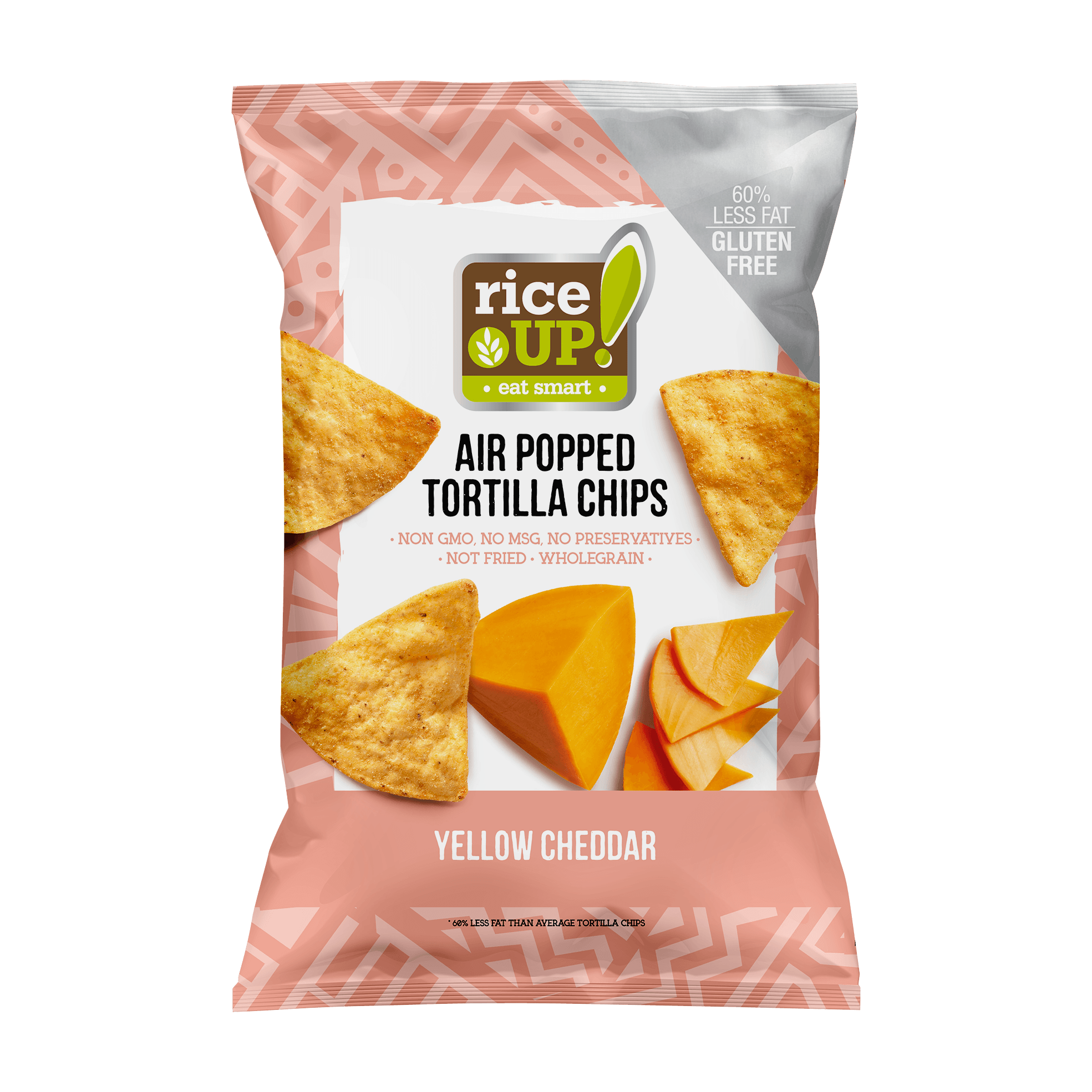 Rice Up tortilla chips s príchuťou čedaru 60 g