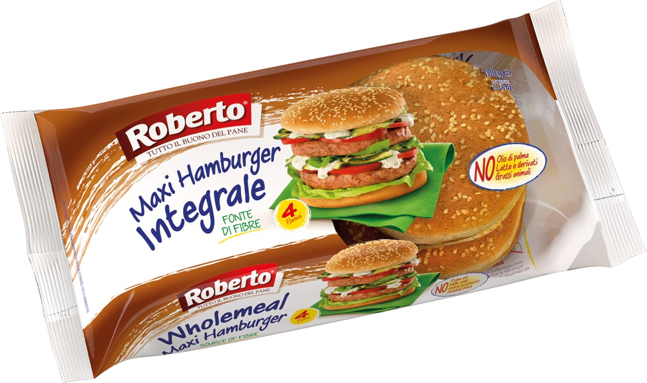 Roberto celozrnné maxi hamburger 300 g