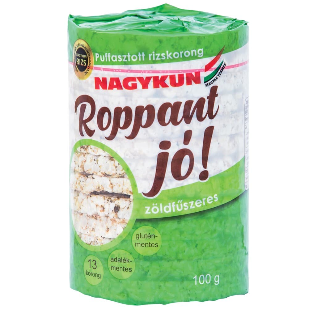Roppant jó! pufovaná ryžová placka so zeleným korením 100 g