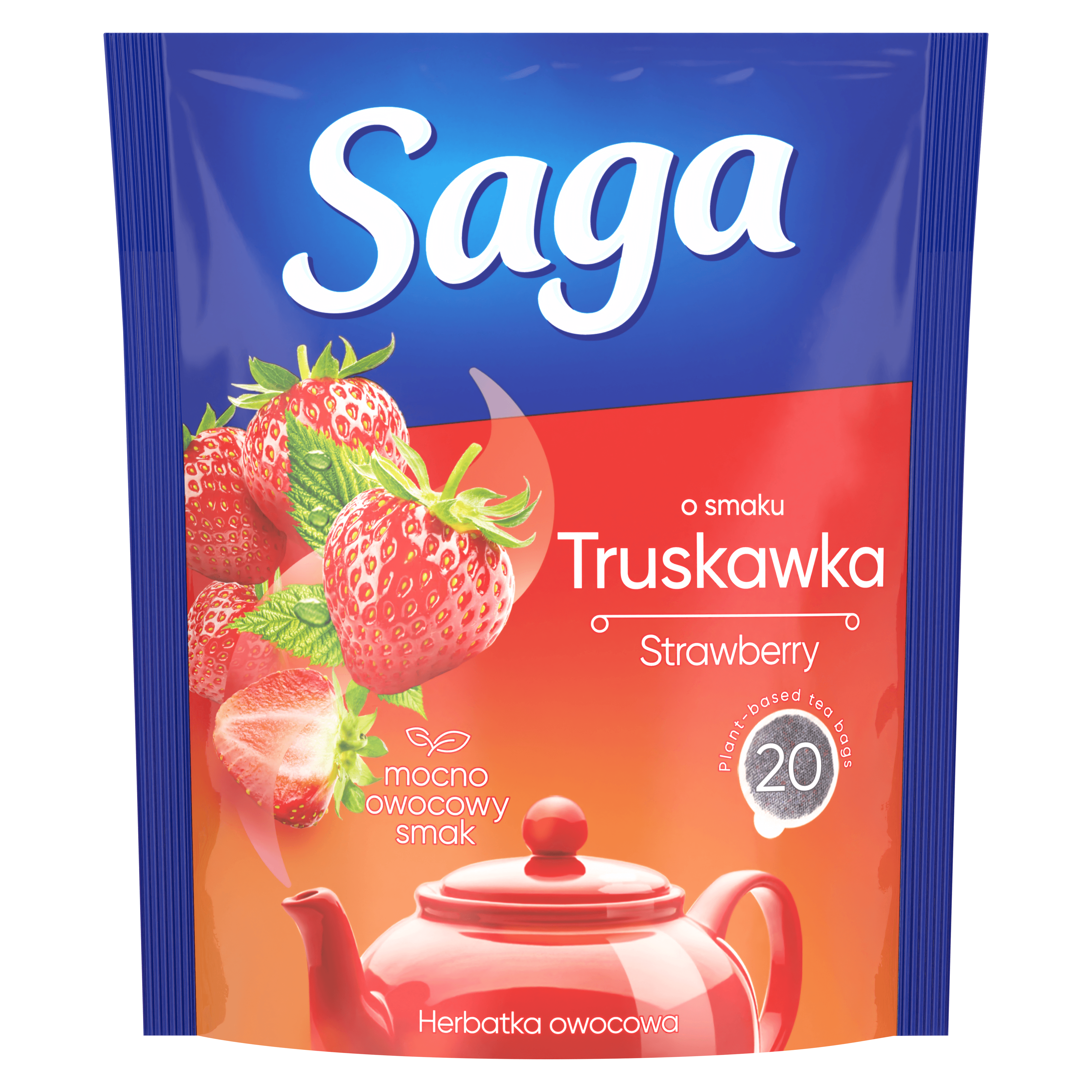 Saga ovocný čaj jahoda 20x1,7g 34 g