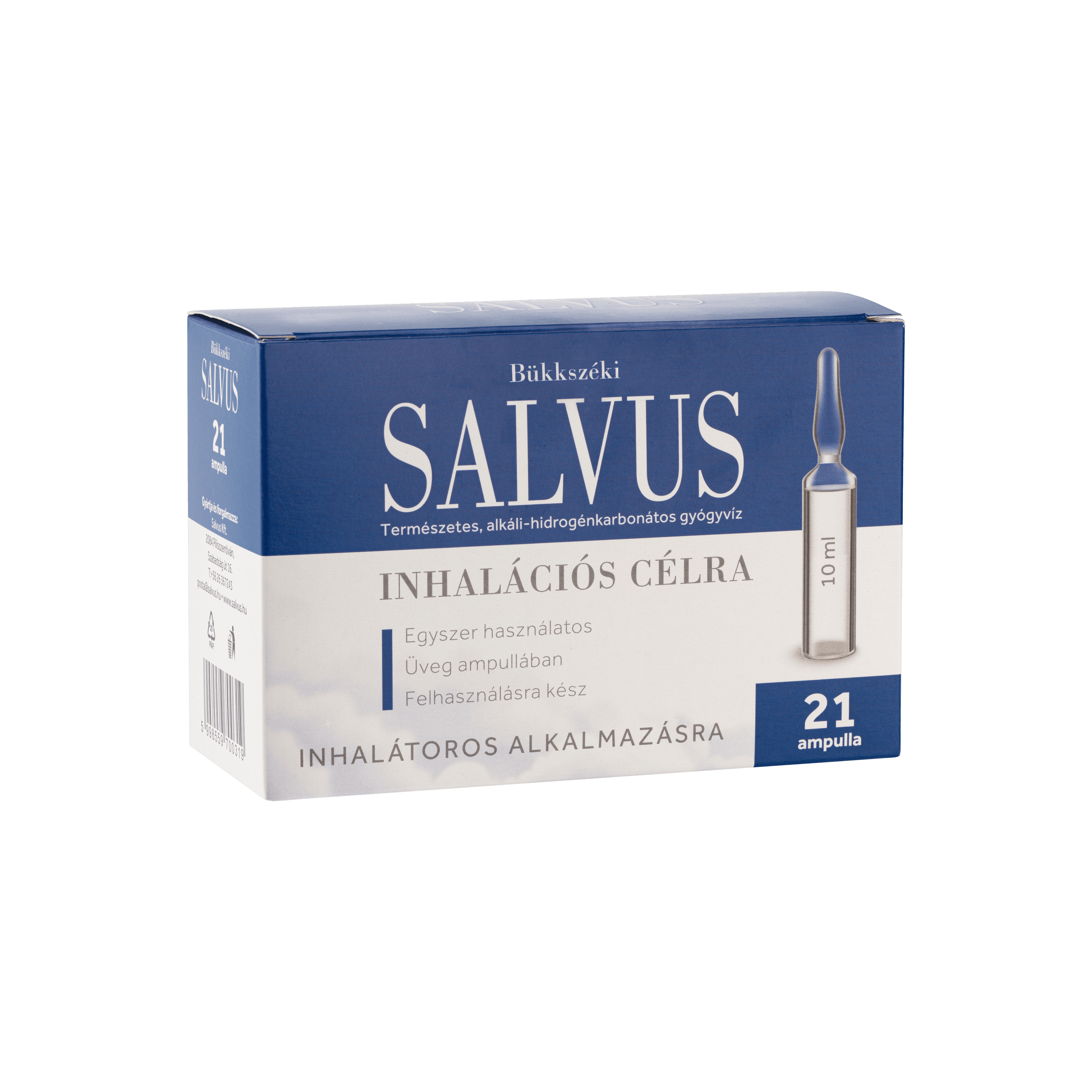 Salvus liečivá voda na inhalačné účely ampulka 21x10ml 210 ml