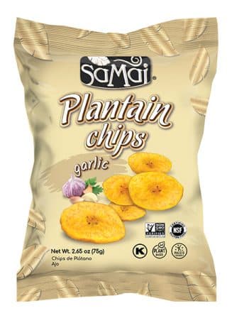 Samai Chrumkavé Banánové Čipsy s Cesnakovou Príchuťou 75 g