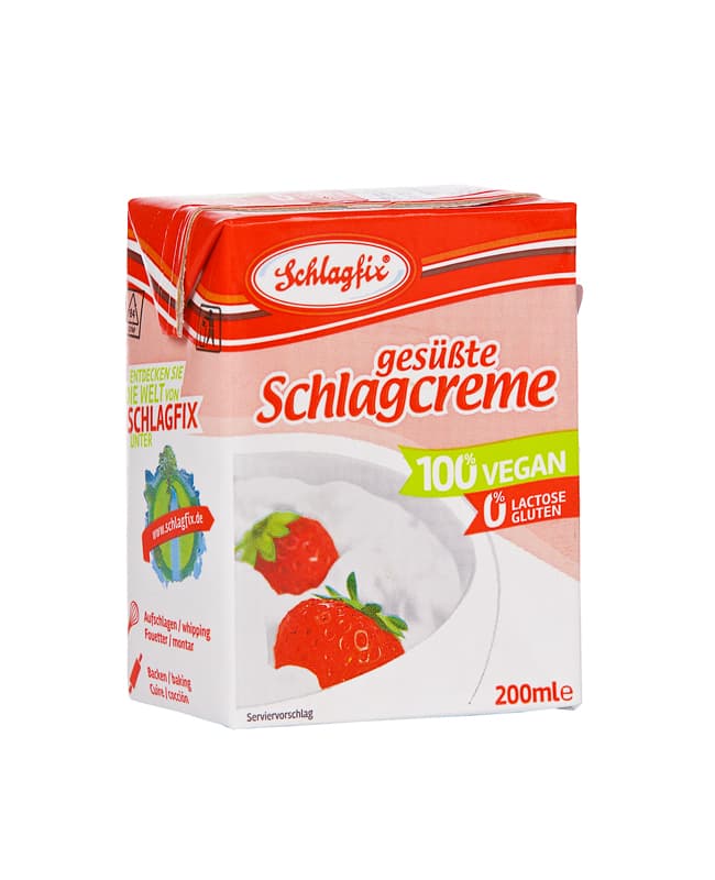 Schlagfix Sladený rastlinný krém na šľahanie 200 ml - 52954