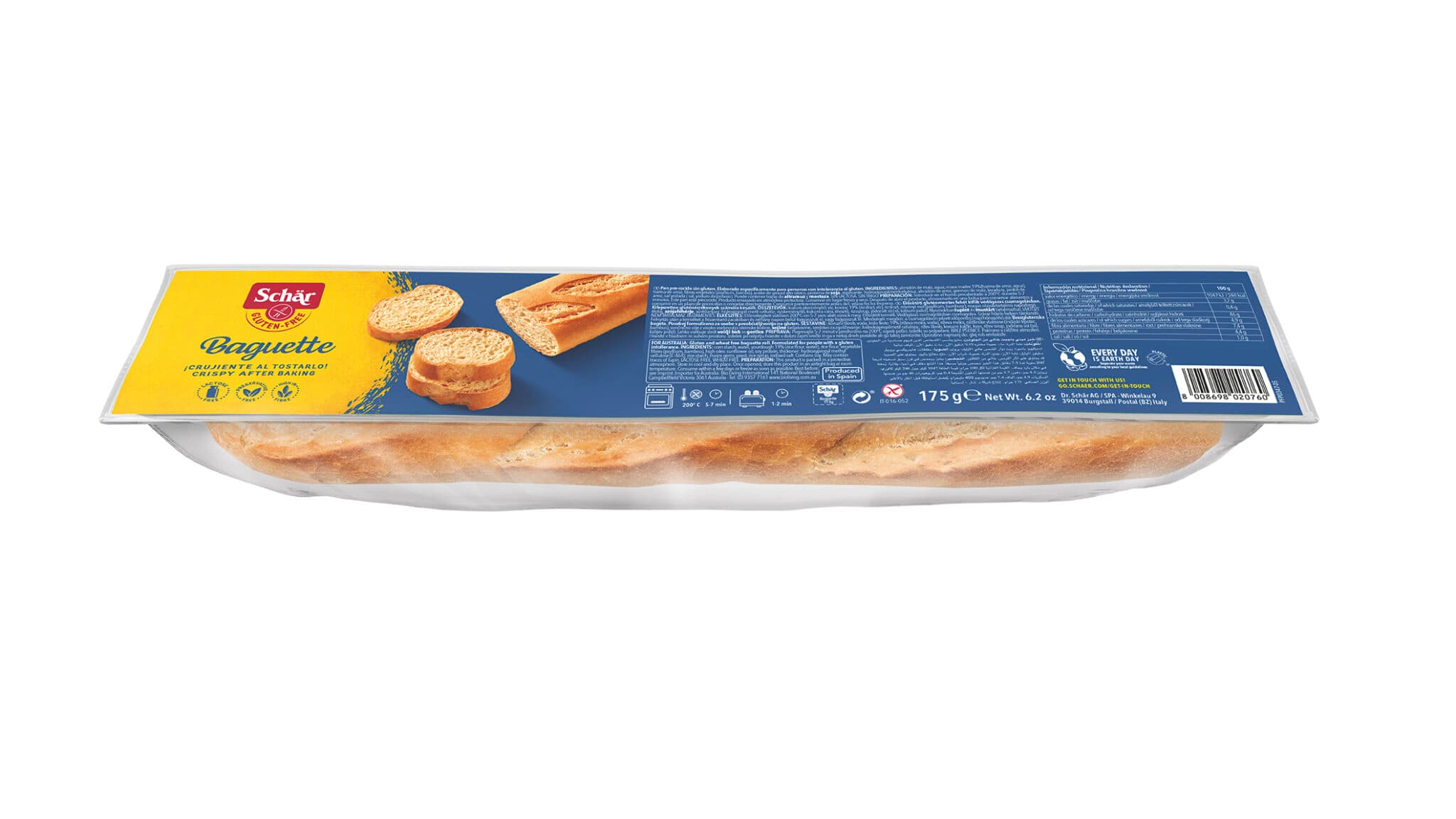 Schär bezlepková predpečená svetlá bageta 175 g - 52005