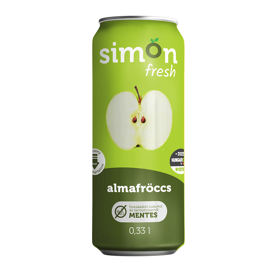 Simon ovocný fresh jablkový nápoj s bublinkami 330 ml