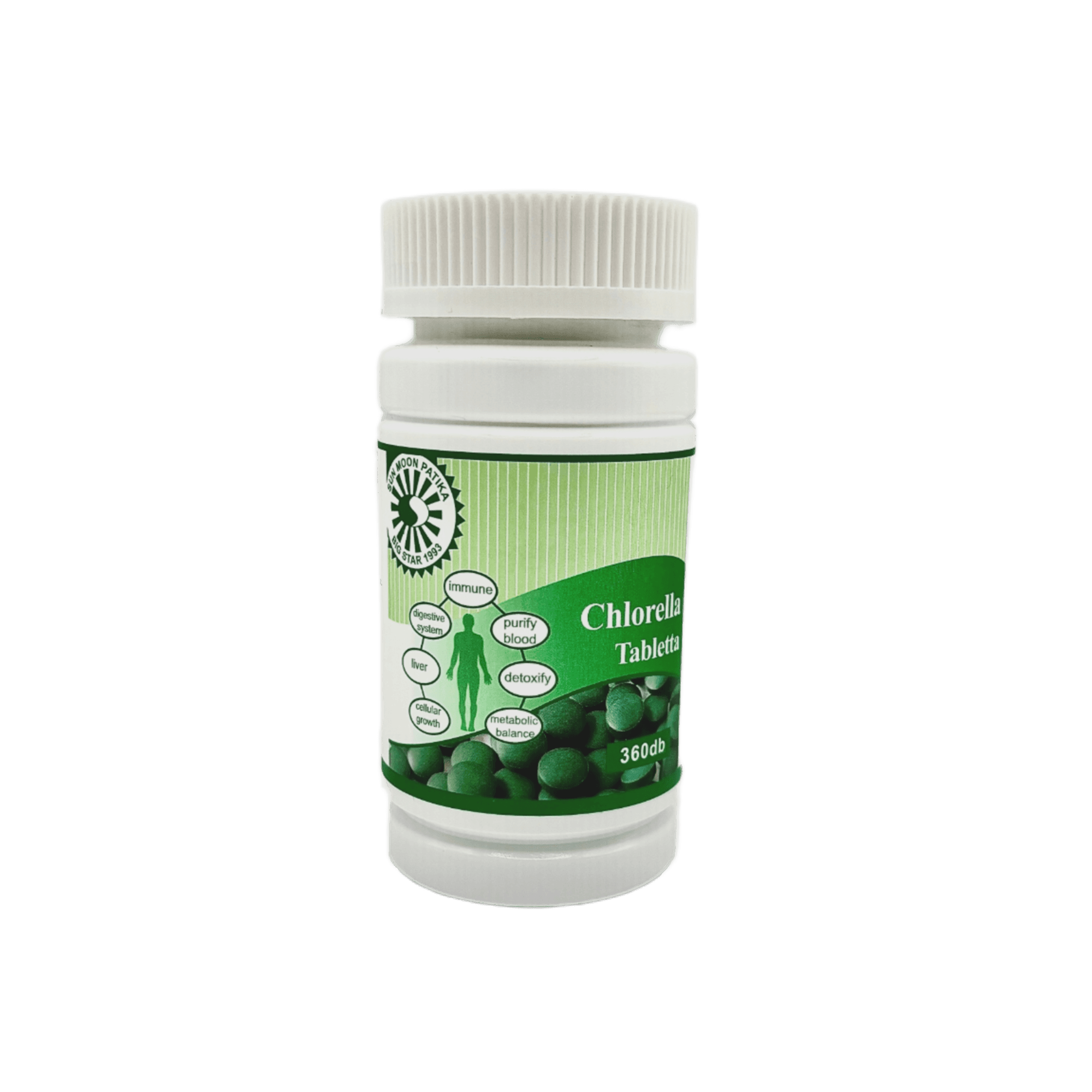 Sun Moon chlorella riasa výživový doplnok tablety 360 ks