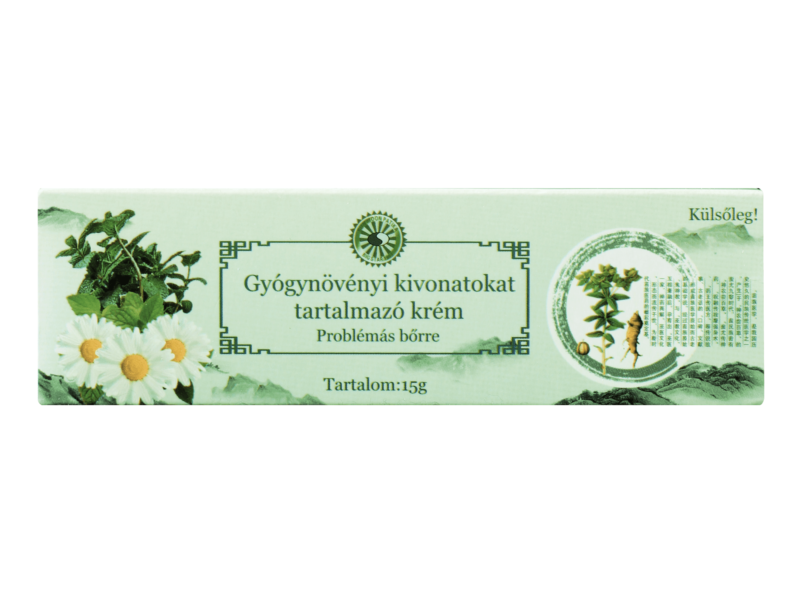 Sun Moon masť obsahujúca bylinné extrakty na problematickú pokožku 15 g