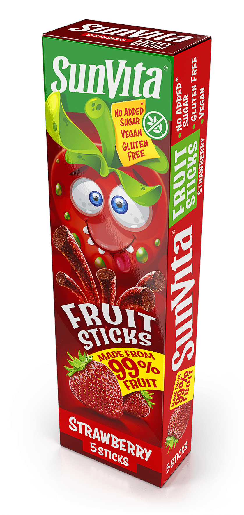 Sunvita ovocné tyčinky jahoda 5 ks 100 g