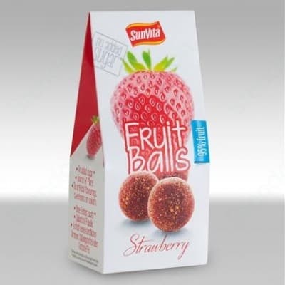 Sunvita ovocné guličky s jahodovou príchuťou 80 g