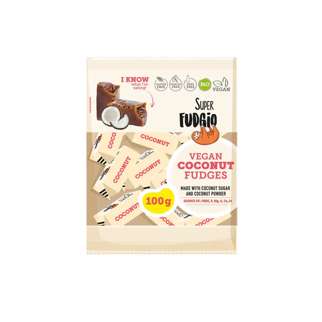 Super fudgio bio vegánske karamelové kokosové 100 g
