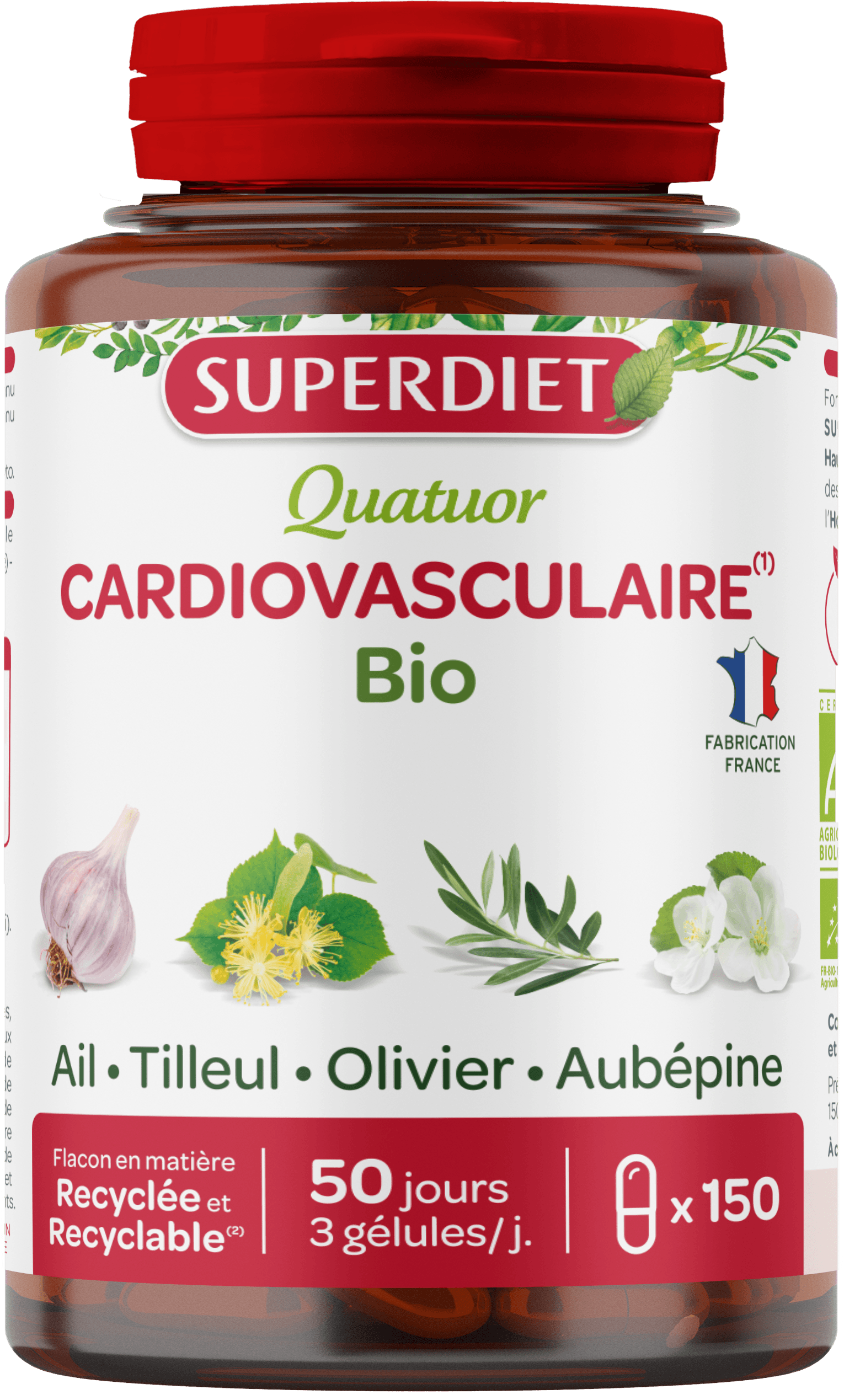 Superdiet cardiovasculaire - kapsuly na podporu srdca a ciev 150 ks