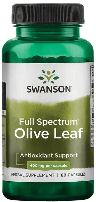Swanson Extrakt z Olivových Listov, 400 mg, 60 kapsúl - 94255