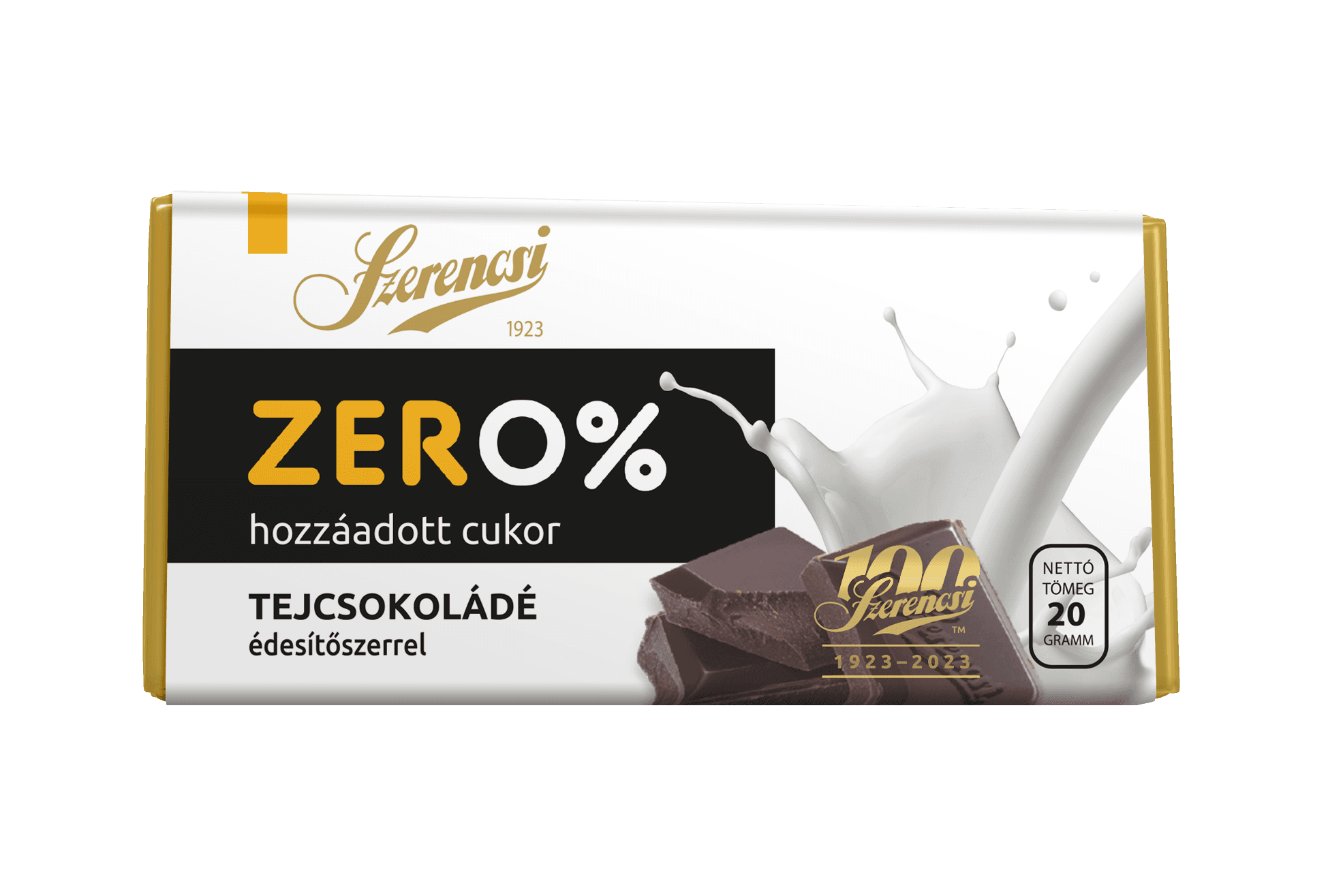 Lucky Zero maltitová mliečna čokoláda 20 g