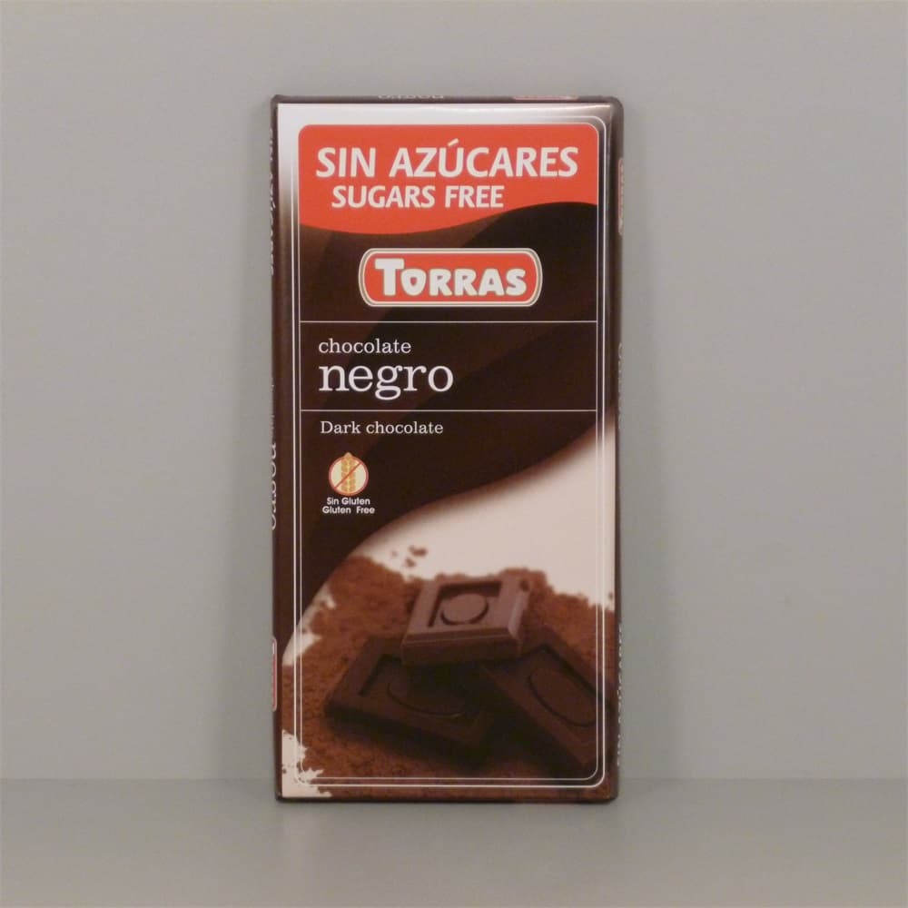 Torras Horká čokoláda bez cukru 75 g