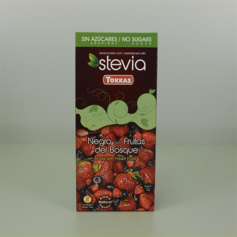 Torras Horká čokoláda s lesným ovocím a stéviou 125 g