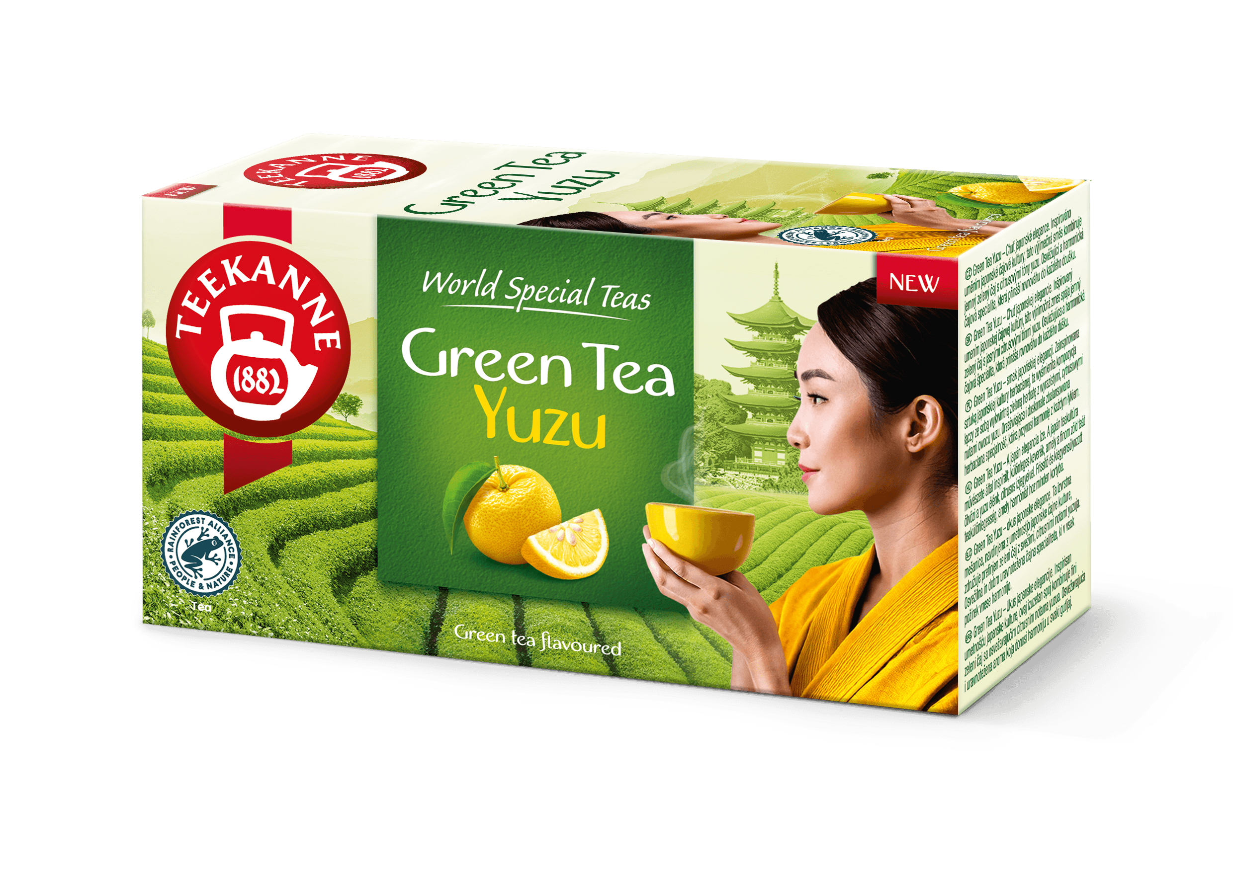Teekanne yuzu príchuťový zelený čaj 35 g