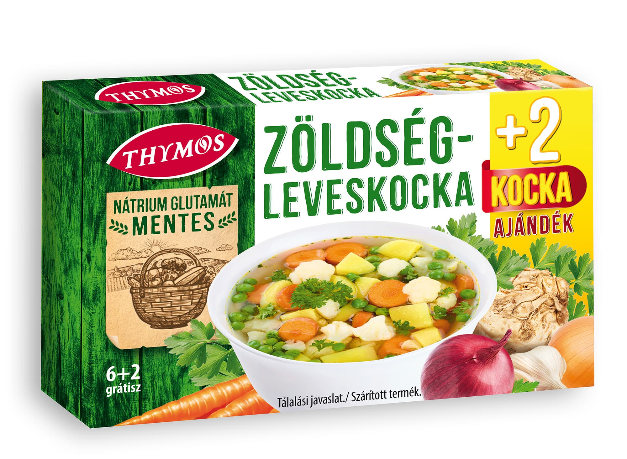 Thymos zeleninový vývar bezgluténový 6+2 zadarmo 80 g