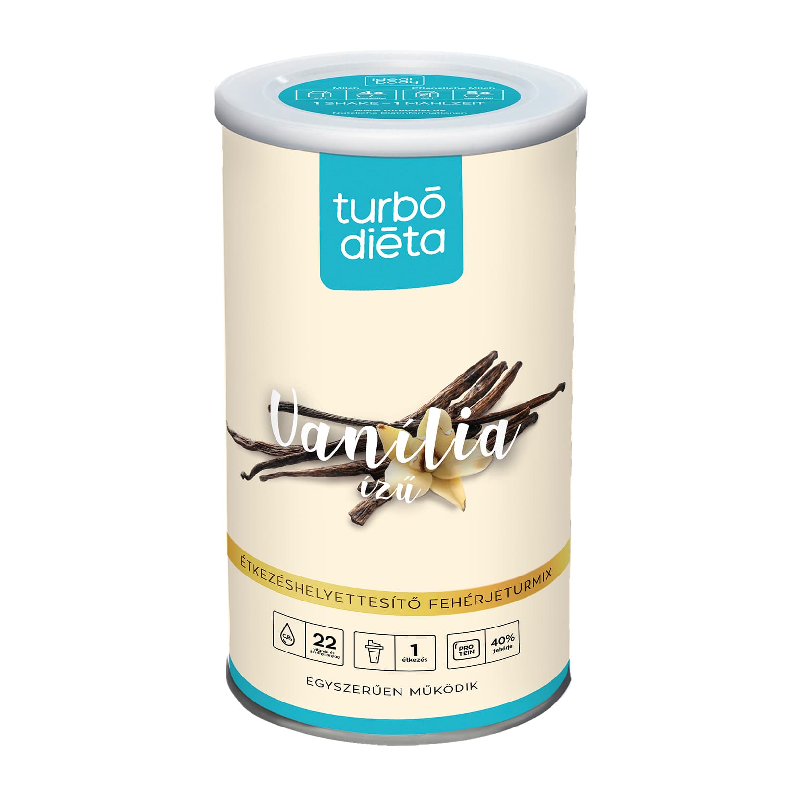 Idealbody Turbo Diet nápoj na chudnutie v prášku vanilka 525 g