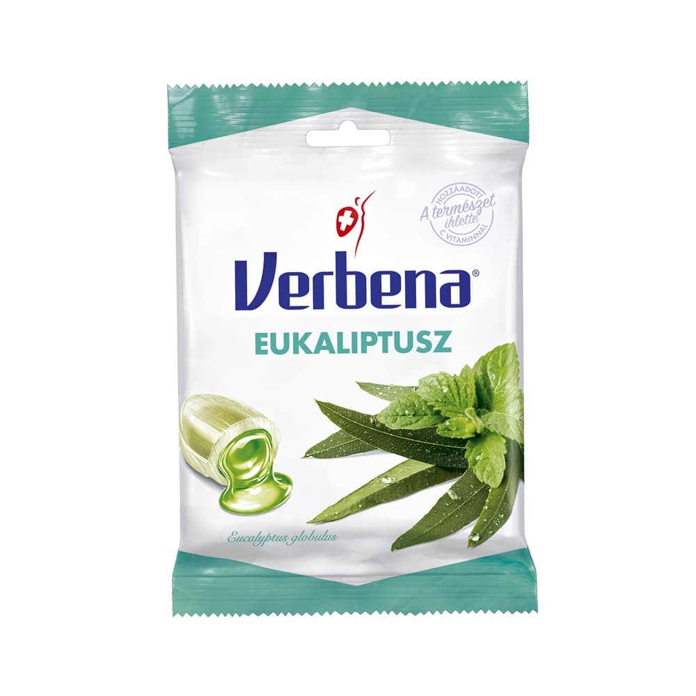 Verbena Eukalyptové cukríky Extra Silné 60 g
