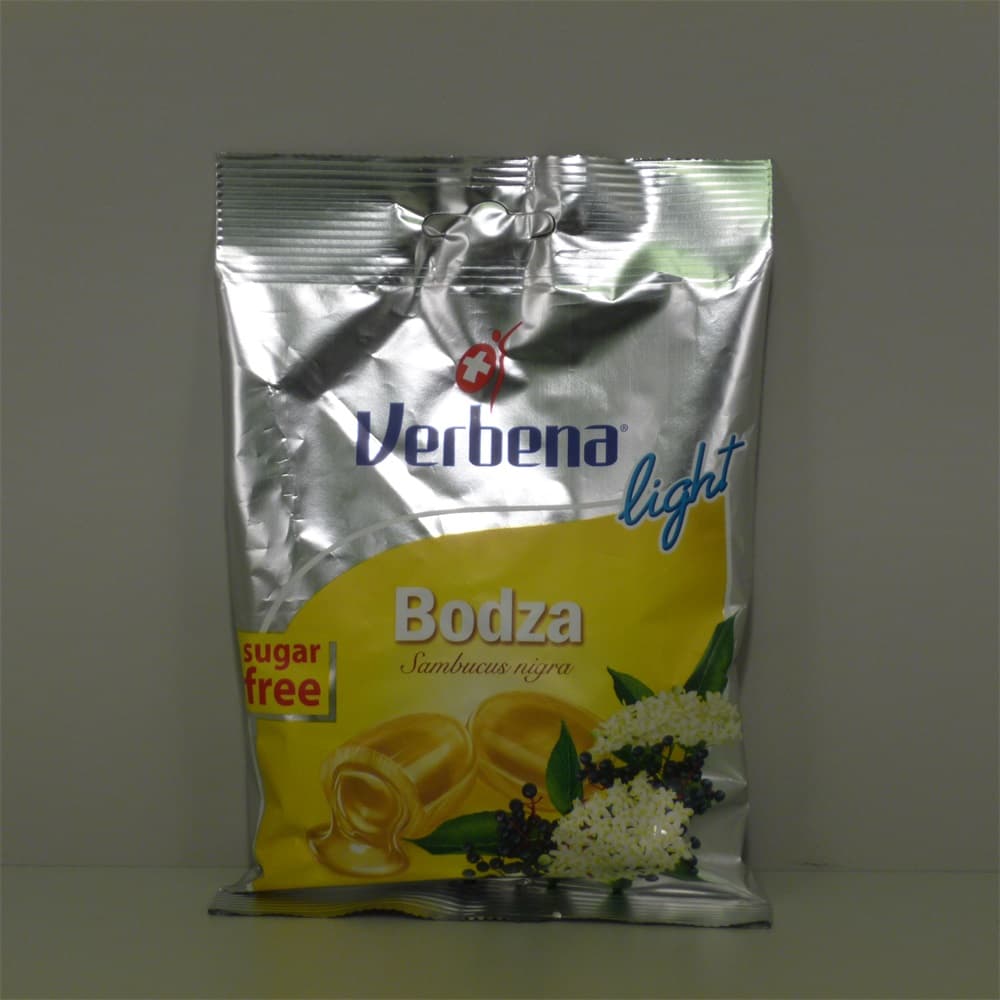 Verbena cukríky s príchuťou bazy bez cukru 60 g