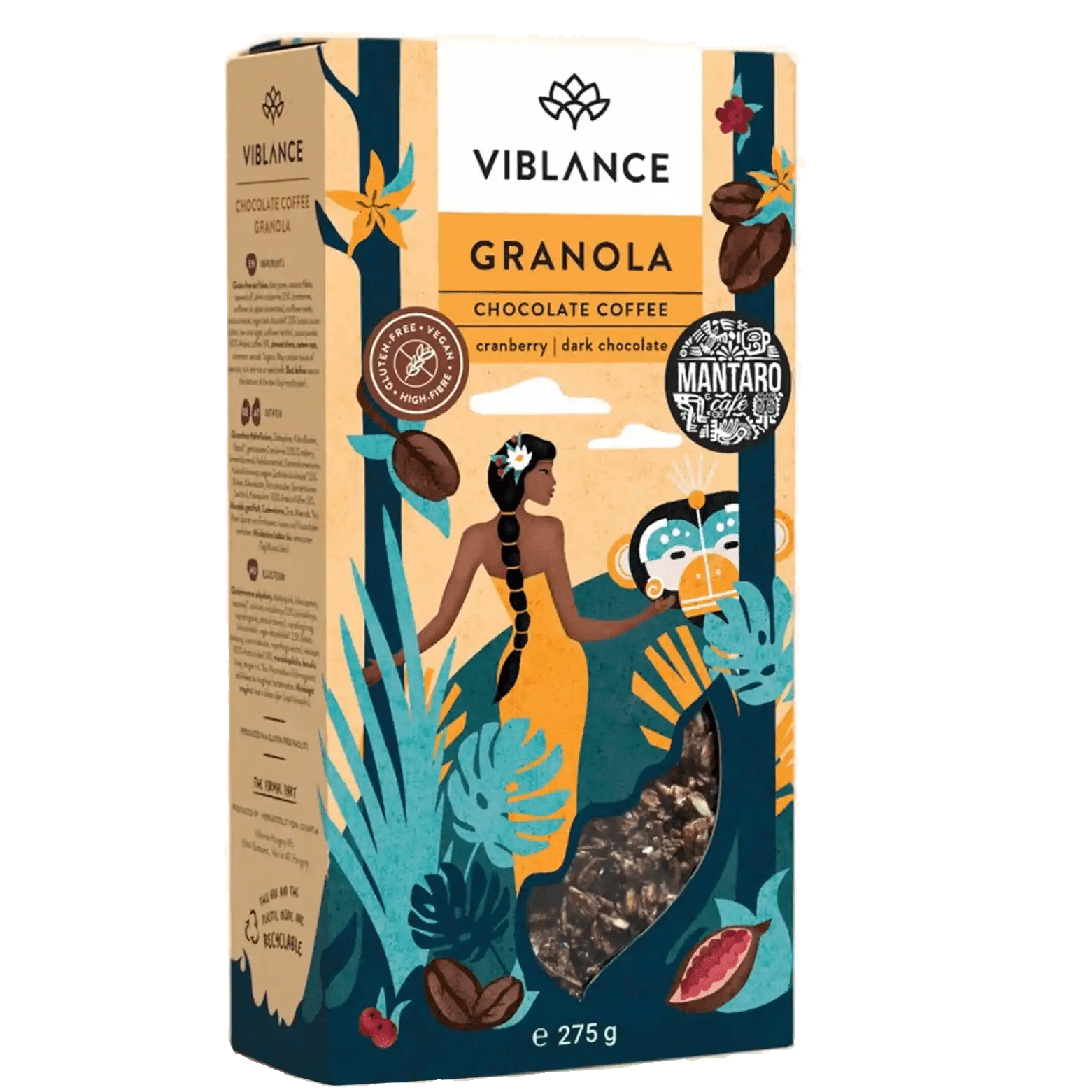 Viblance granola s čokoládou a kávou 275 g
