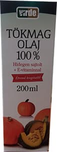 Virde tekvicový olej s vitamínom E 100% 200 ml