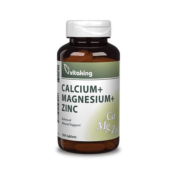 Vitaking calcium+magnesium+zinc 100 ks
