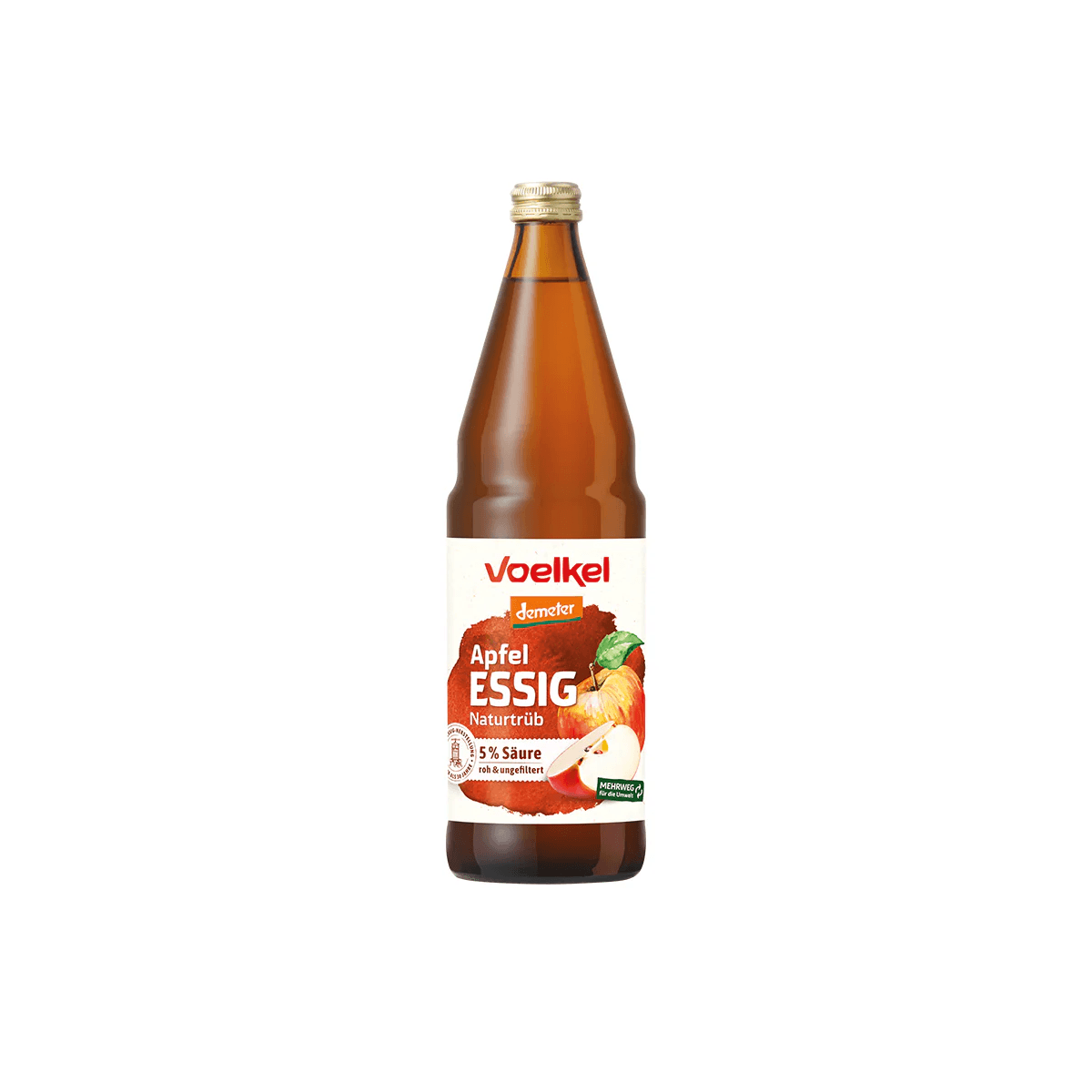 Voelkel bio nefiltrovaný demeter jablčný ocot 750 ml