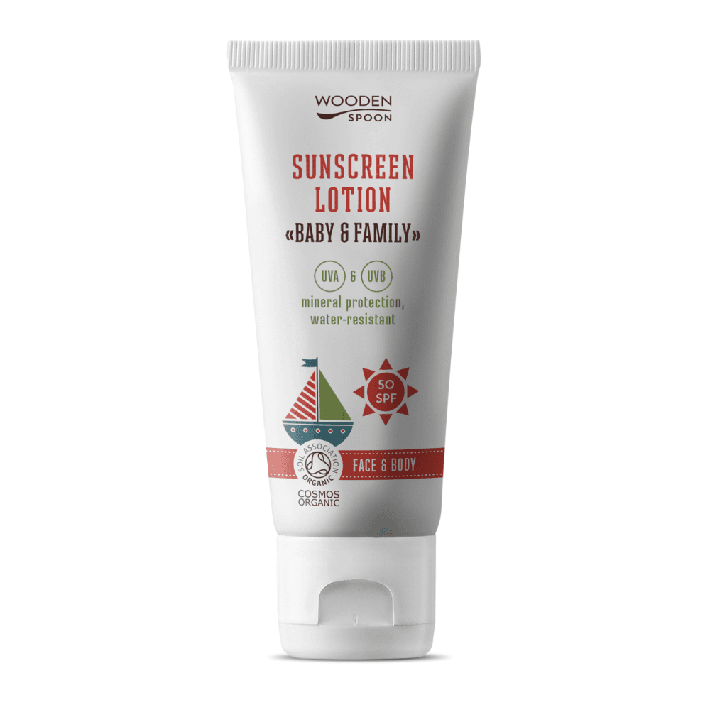 Wooden Spoon organické opaľovacie a telové mlieko SPF 50 100 ml- 87276