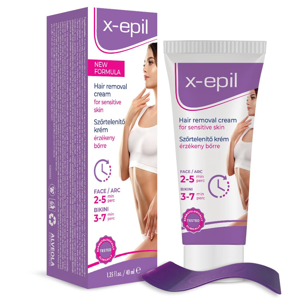 X-Epil depilačný krém na tvár a bikiny zónu 40 ml