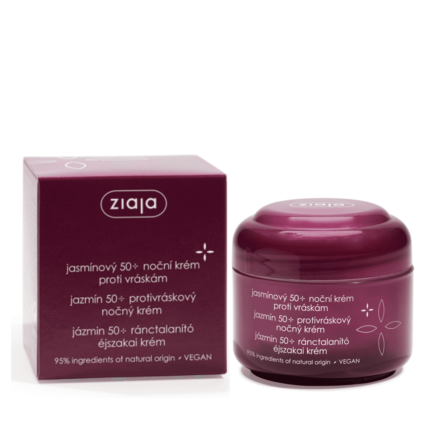 Ziaja Jasmínový nočný krém proti vráskam 50 ml - 82522
